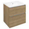 Sapho EZARA umývadlová skrinka 59,2x64x46cm, dub cuneo, EZ601-2525