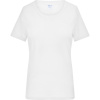 James & Nicholson Tričko JN 8039, jemné žebrování, krátký rukáv, dámské COT02803900102-white M Bílá