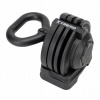 Regulovateľný kettlebell TREXO TXO-B4W004 12 kg čierny, pogumovaná oceľ, 4 taniere
