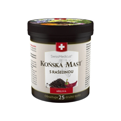 Herbamedicus Koňská Mast® s rašelinou HŘEJIVÁ SwissMedicus 250 ml