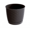 Prosperplast Květináč RATOLLA ROUND 25 cm - barva: umbra