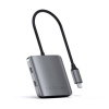 Satechi ST-UC4PHM 4 porty USB kombinovaný hub sivá space; ST-UC4PHM