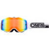MX okuliare Oneal B-20 Proxy White/Black Mirrored