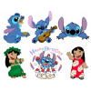 Výtlač na tortu cukrová hmota LILO A STICH