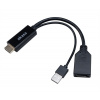 AKASA - HDMI na DP kábel AK-CBHD24-25BK