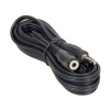 AppleMix Predlžovací audio kábel 3,5 mm jack samec na 3,5 mm samica - 2 m - čierny