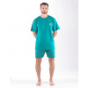 GINA Pánske pyžamo s krátkymi nohavicami | 79166P - mesiac sv. tyrkysová, XXXL