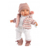 Llorens BABY JULIA 42406 - realistická bábika so zvukmi a látkovým telom - 42 cm