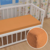 Detské froté napínacie prestieradlo do postieľky FR-022 Okrové 70 x 140 x 10 cm - do postieľky