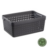 Seoul Plastový košík organizér 10 x 24 x 16 cm čierna