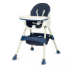ECOTOYS Jedálenská stolička 2v1 modrá (HC-823 BLUE)