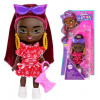 Panenka Barbie Extra Mini Černoška s bordo vlasy