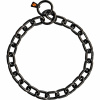 HS Obojok retiazkový, sťahovací, 5mm/57cm, extra pevný, stredné oko, nerezová oceľ, čierny