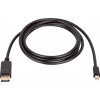 Akyga kabel Konektor DisplayPort, Mini DisplayPort konektory 1.8 m černá AK-AV-15 Kabel DisplayPort