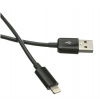 C-TECH kabel USB 2.0 Lightning (IP5 a vyšší) nabíjecí a synchronizační kabel, 1m, černý CB-APL-10B