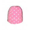 Dívčí čepice KINGS růžová s bílými puntíky Velikost: 2