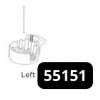 Wheel hub housing left - Thule Urban Glide 4 Thule 55151