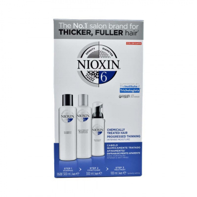Nioxin System 6 Nioxin Cleanser 6 šampón 150 ml + Revitalizér Nioxin Scalp Revitaliser Conditioner 6 150 ml + Nioxin Scalp Treatment 6 ošetrenie pokožky 40 ml darčeková sada