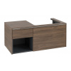 Villeroy & Boch Subway 3.0 Umývadlová skrinka s LED osvetlením, 41x100x52 cm, 2 zásuvky, výrez vpravo, Arizona Oak C571L0VH