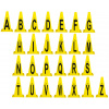 Insportline Plastové kužele Alphabet 23 cm
