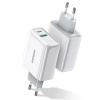 Ugreen CD170 sieťová nabíjačka USB-C / USB QC 4.0 PD 36W , biela