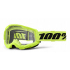 Okuliare 100 % Strata 2 Neon Yellow clear
