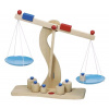 Goki Goki Drevená váha s kovovými miskami + 6 závaží