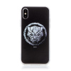 AppleMix Kryt MARVEL pre Apple iPhone Xs Max - Black Panther - gumový - čierny