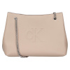 Menšia dámska kabelka Calvin Klein Jeans Villa - béžová