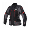 Bunda STELLA ANDES DRYSTAR HONDA kolekcia, TECH-AIR 5 kompatibilná, ALPINESTARS, dámska (čierna/sivá/červená) 2024 Veľkosť: L