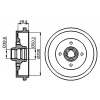 BOSCH Brzdový bubon 0986477041