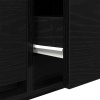 vidaXL TV stolíky 2 ks dub čierne 80x31x25,5 cm kompozitné drevo - Čierna - 253988-269633