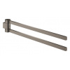 Grohe Selection - Dvojitý držiak na uteráky, otočný, kefovaný Hard Graphite 41063AL0