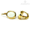 ADANITO BRN0408GW - Zlaté opálové náušnice 2.38 g