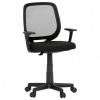 Autronic Dětská židle, černá látka, plastový kříž KA-W022 BK