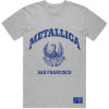 Metallica - College Crest (Grey) (tričko) Medium