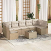 Sada zahradních pohovek 8 pcs Béžová, krémová 55 x 55 x 37 cm Béžová 3346301
