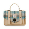 Kabelka The Leather Medium Satchel Islander Tartan kožená - Islander
