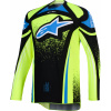 dres TECHSTAR NOMUR, ALPINESTARS (tmavě modrá/žlutá fluo/modrá, vel. S)
