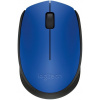 Logitech M171, bezdrôtová myš, optická, modrá 910-004640