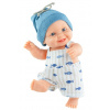 Realistická panenka chlapeček Teo v modré čepici od firmy Paola Reina ze Španělska (Los Peques 21 cm)