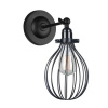 LAMPY SCONCE RETRO LESTO MDM-2676/1BK ITALUX (LAMPY SCONCE RETRO LESTO MDM-2676/1BK ITALUX)