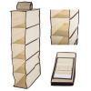 Verk 01336 Závěsný organizér s 5 přihrádkami 30x15x70cm béžová