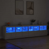 zahrada-XL Komoda s LED svetlami biela 283x37x67 cm 3209016