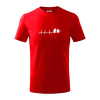 EKG hasiči - Tričko detské bavlnené - 158 cm/12 rokov ( Červená )