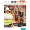 Minibager DELEKS® S100 1.0 tona, motor diesel Kubota 3 valec / nulový presah