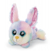 NICI Glubschis plyš Zajačik Rainbow Candy ležiaci, 15 cm