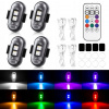 4 ks univerzálnych LED motocyklových výstražných svetiel, 8 farieb, mini USB stroboskop pre drony