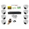 Monitorrs Security IP kamerový set 8 kanálový 2 M.Pix PoE 8 kamier: 8 kamier
