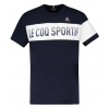 Le Coq Sportif BAT Tee Short Sleeve N°2 SS23 - sky captain/new optical white - Modrý